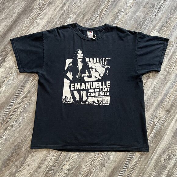 Fruit of the Loom Other - RARE Vintage Emanuelle and the Last Cannibals Exploitation Movie Shirt